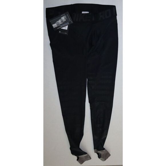 Nike Pro 812988 010 Men's Sz XL-Tall Black Hyperrecovery Compression Tights $150 - Picture 1 of 7